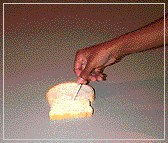 Rubbing dust on bread (9k)