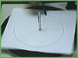 Pressing marker onto turntable (17k)